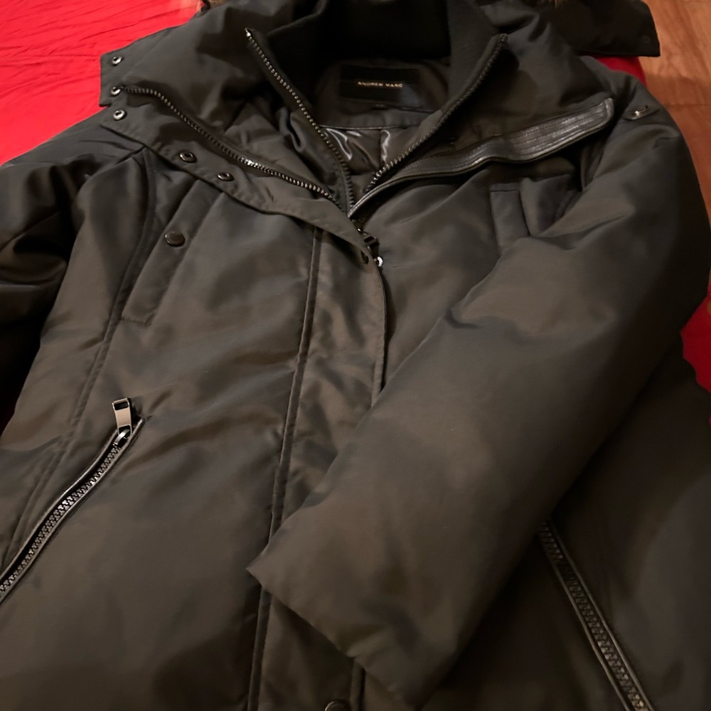Black Down Andrew Marc Coat. Worn Only Twice. Non… - image 2